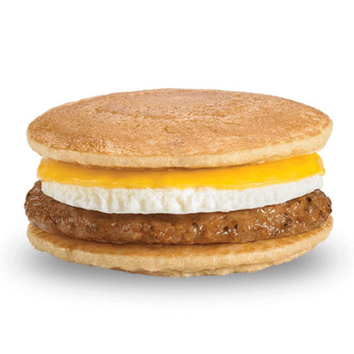 Sausage, Egg & Cheese between Pancakes Deli Express