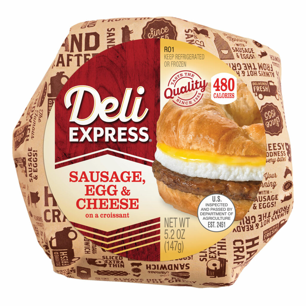 Sausage, Egg & Cheese Croissant Deli Express