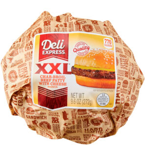 Deli Express Hot-to-Go XXL Char-Broil Beef Patty with Cheese