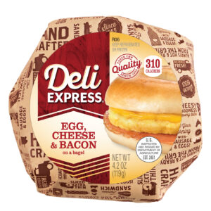 Deli Express Hot to go Breakfast - Bacon, Egg & Cheese Bagel