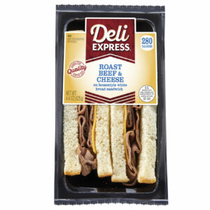 Deli Express Roast Beef Wedge Sandwich in package